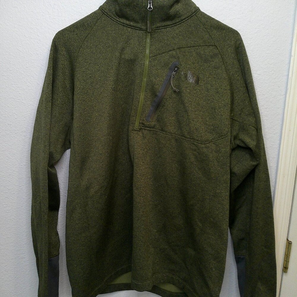 The North Face Canyonlands fleece shirt olive green